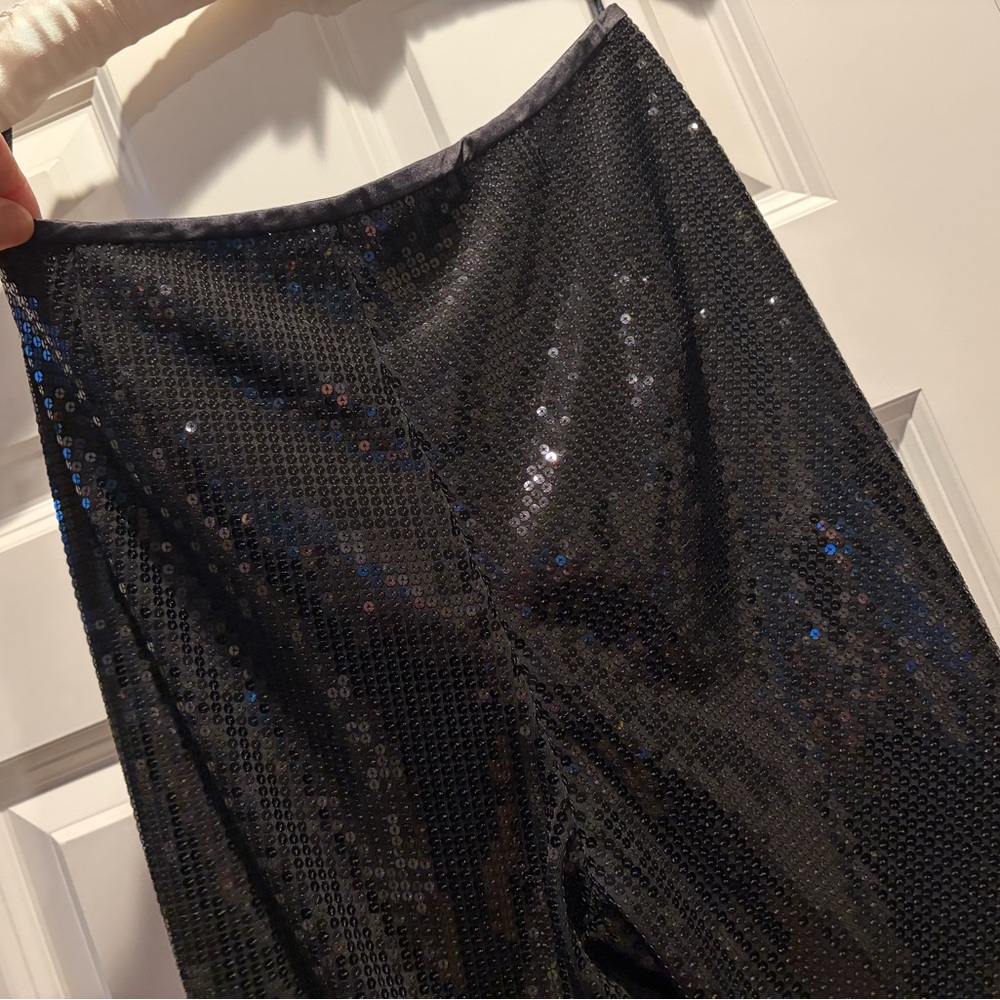 Chetta B Midnight Sequin pant size 6 - Picture 6 of 7
